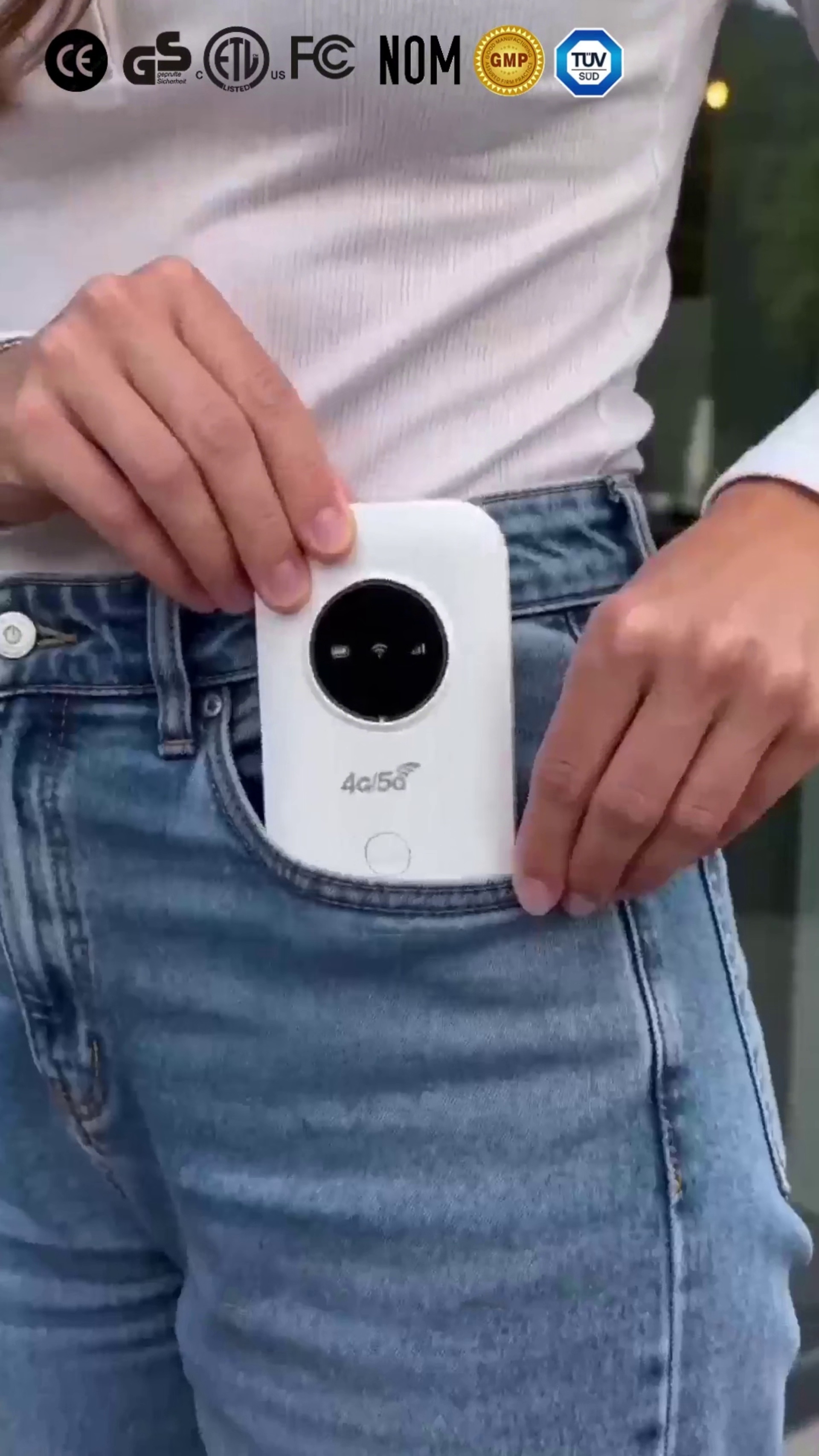 【สัญญาณเสถียร】WiFi แบบพกพาไร้ขีดจำกัด อินเทอร์เน็ตเคลื่อนที่/เน็ตพกพา/ขนาดเล็กกะทัดรัด